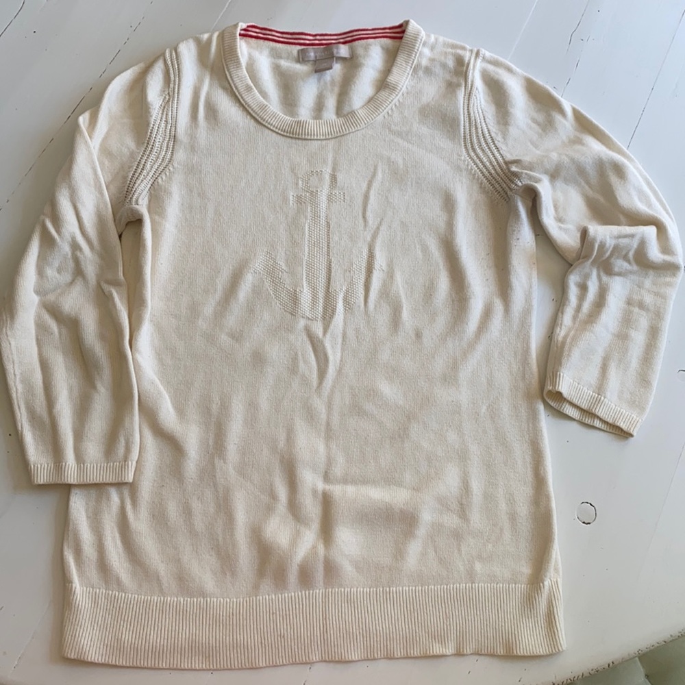 Banana Republic Anchor 3/4 Sleeve Sweater
